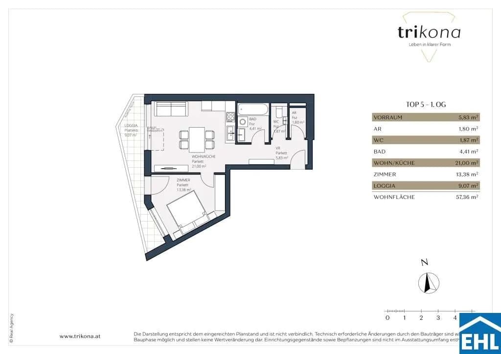 2-Zimmer-Wohnung kaufen in Wien – 48,29 m², € 319.000 – Bild 7 von 7