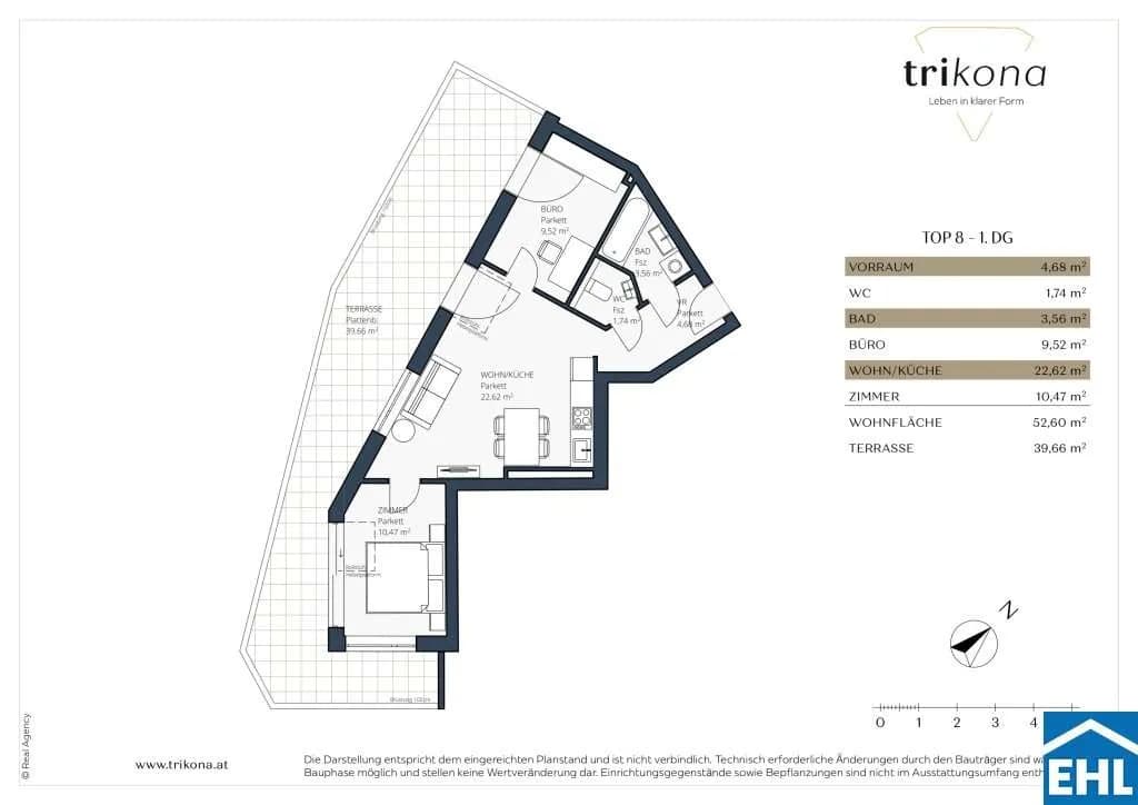 3-Zimmer-Wohnung kaufen in Wien – 52,6 m², € 399.000 – Bild 7 von 7