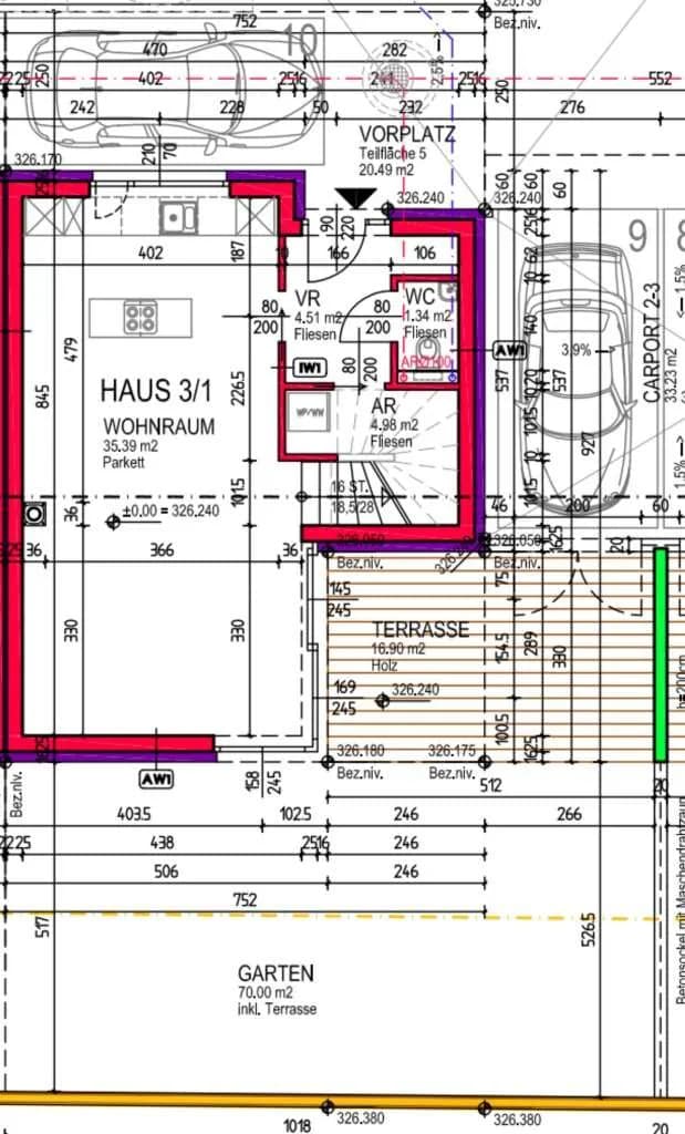 5-Zimmer-Haus mieten in Baden – 128,75 m², € 2.000 – Bild 9 von 11