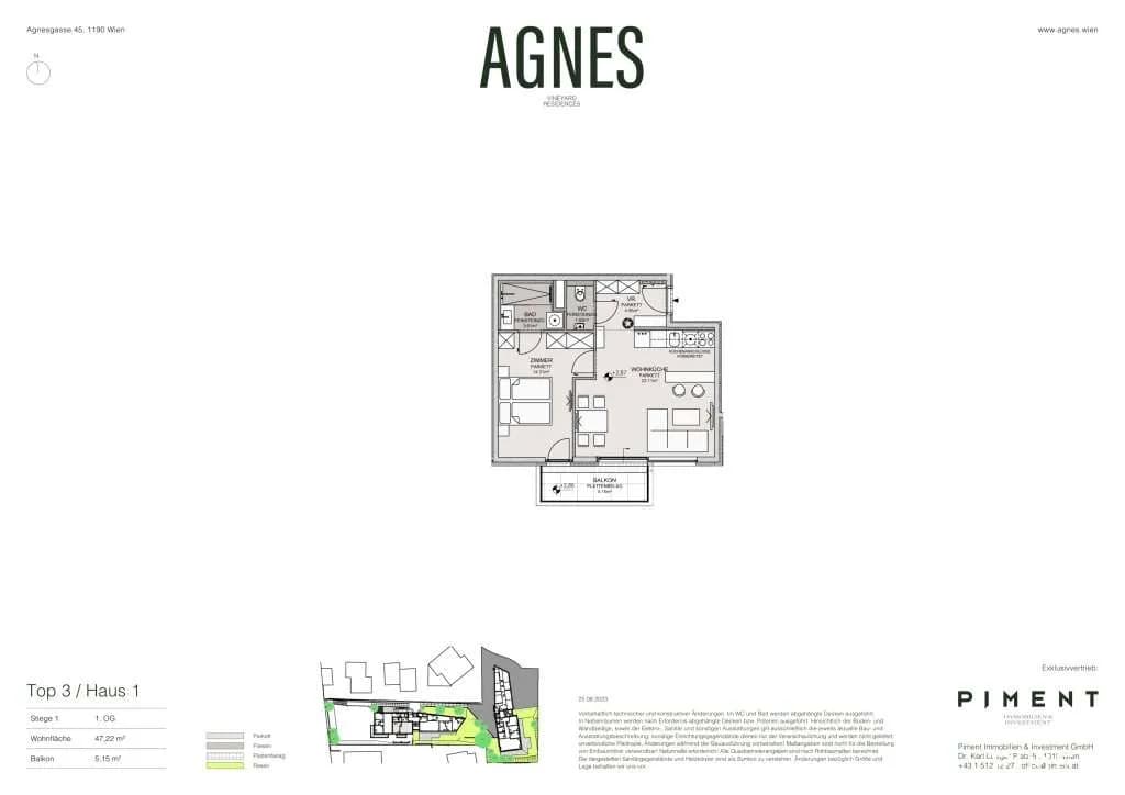 2-Zimmer-Wohnung kaufen in Wien – 47,22 m², € 549.000 – Bild 14 von 14
