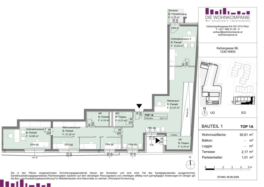 4-Zimmer-Gewerbeimmobilie kaufen in Wien – 93 m², € 499.000 – Bild 3 von 3