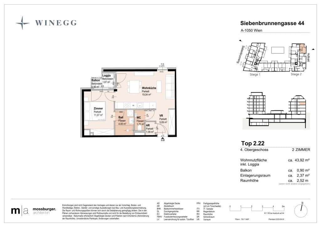 2-Zimmer-Wohnung kaufen in Wien – 42,05 m², € 360.000 – Bild 8 von 8