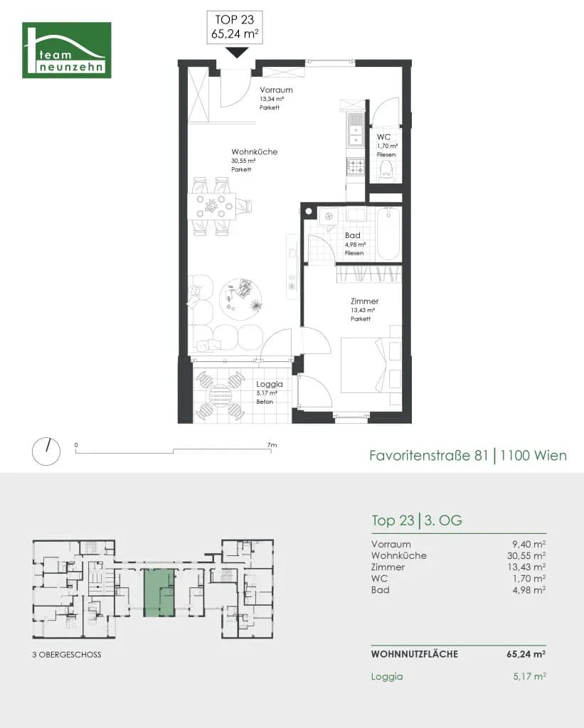 2-Zimmer-Wohnung mieten in Wien – 60,06 m², € 1.075 – Bild 10 von 10