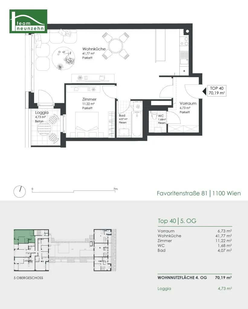 2-Zimmer-Wohnung mieten in Wien – 65,47 m², € 1.149 – Bild 17 von 17