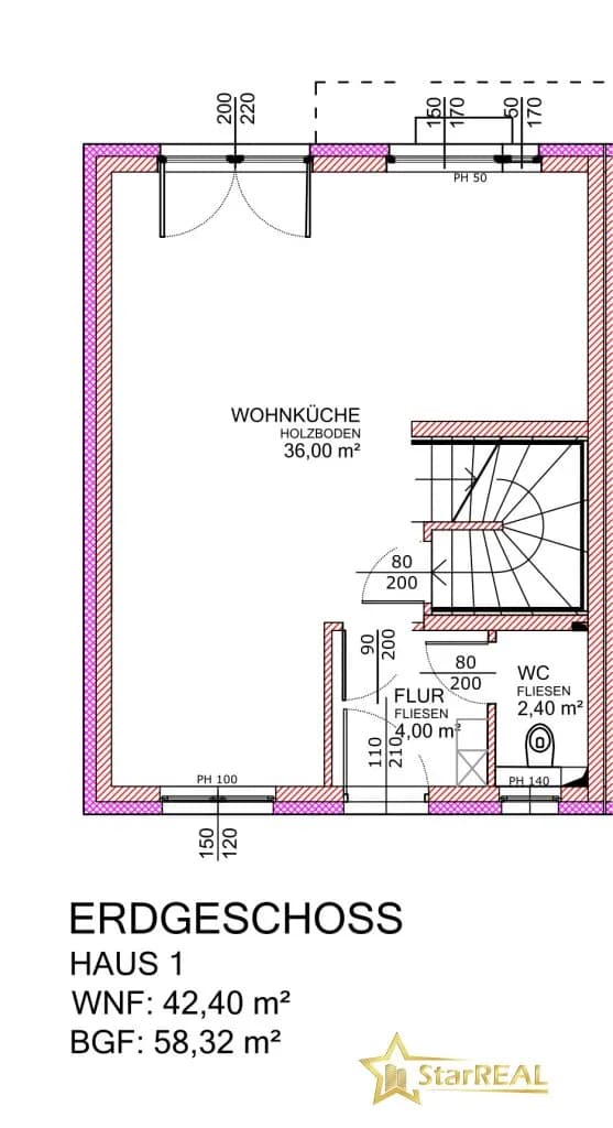 5-Zimmer-Haus kaufen in Wien – 117,74 m², € 629.900 – Bild 6 von 9
