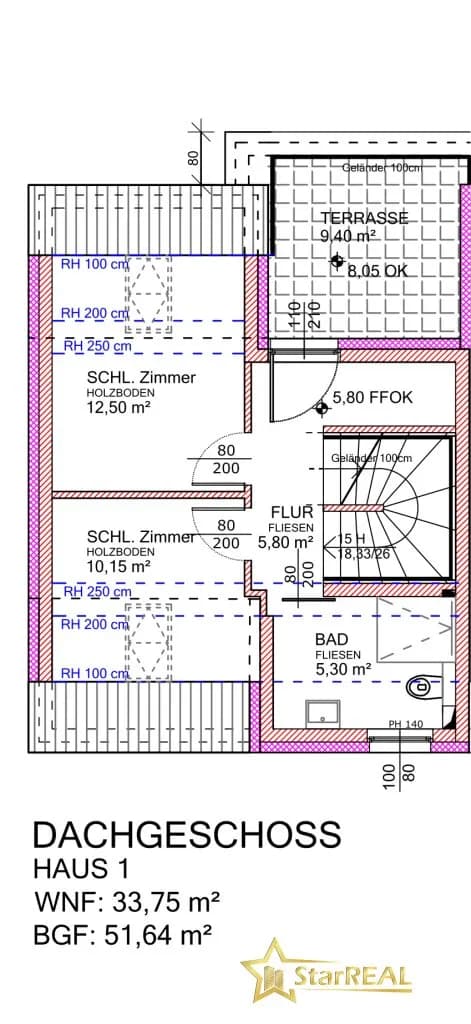 5-Zimmer-Haus kaufen in Wien – 117,74 m², € 629.900 – Bild 8 von 9