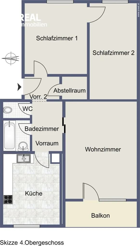 3-Zimmer-Wohnung kaufen in Klagenfurt – 73,44 m², € 249.000 – Bild 5 von 5