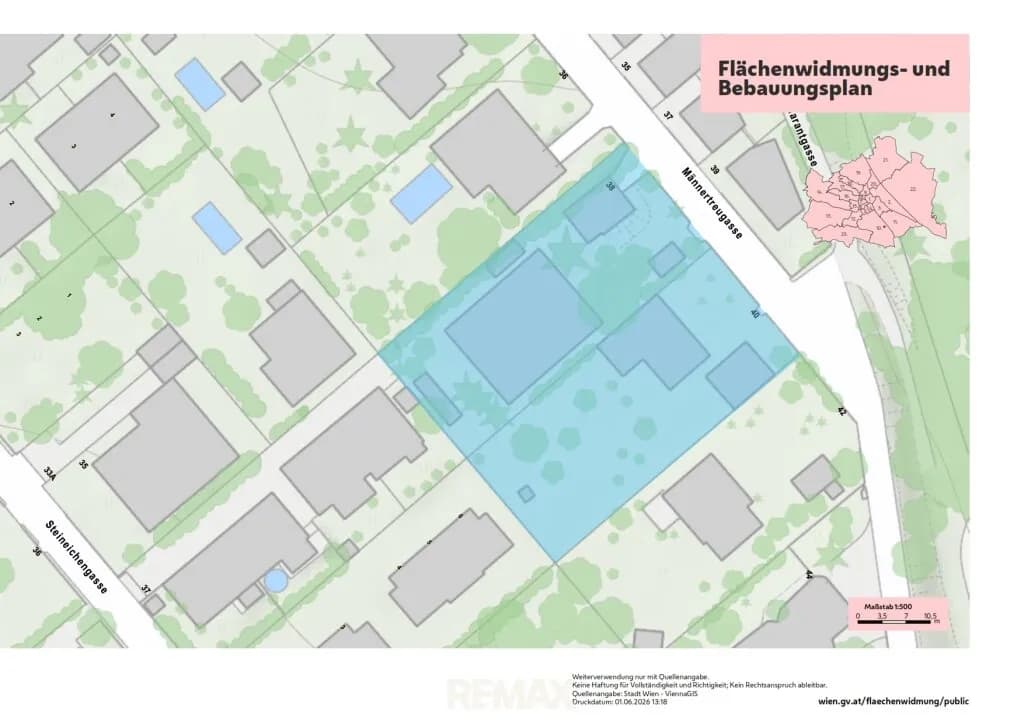 Grundstück kaufen in Wien – 1 865 m², € 1.650.000 – Bild 2 von 6