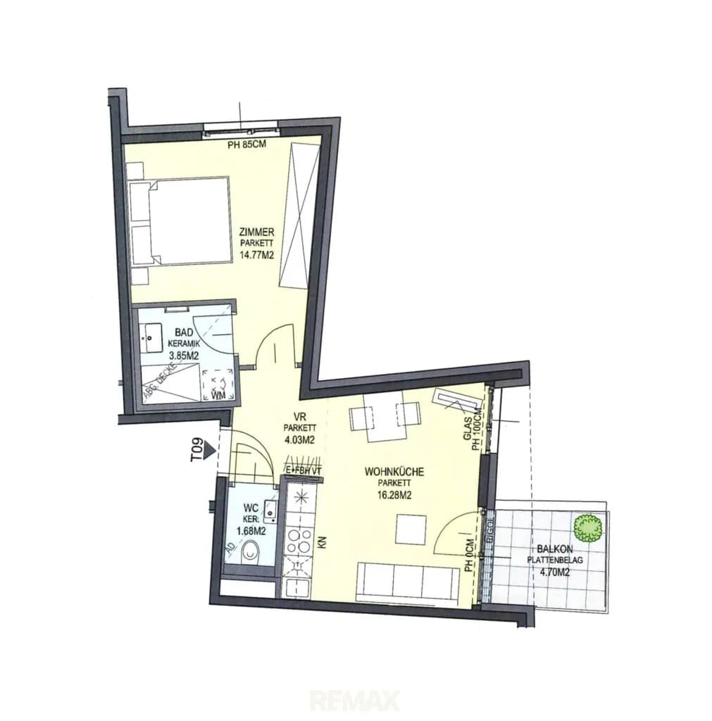 2-Zimmer-Wohnung mieten in Wien – 40,61 m², € 849 – Bild 8 von 12