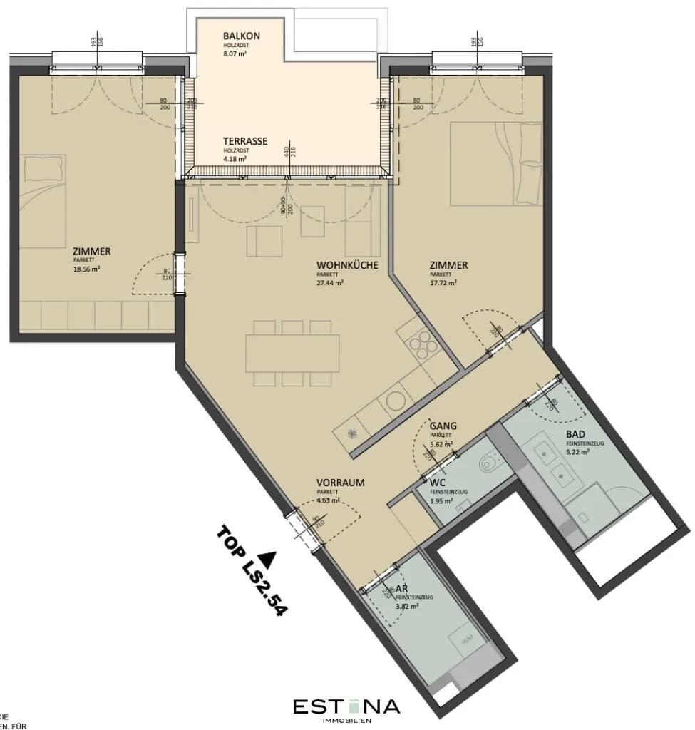 3-Zimmer-Wohnung kaufen in Wien – 84,43 m², € 650.000 – Bild 17 von 17