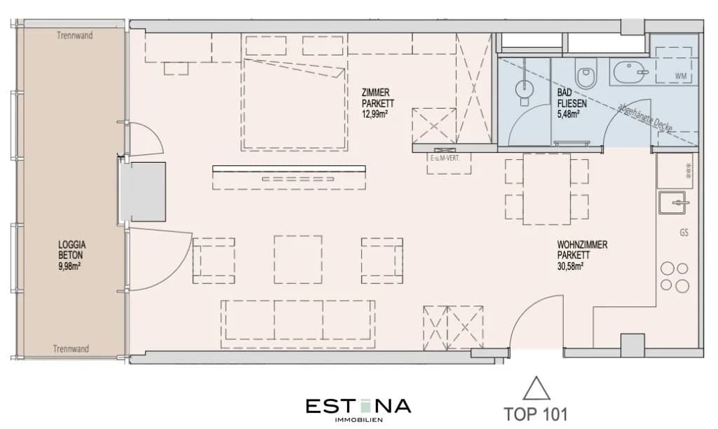 2-Zimmer-Wohnung mieten in Wien – 49,03 m², € 1.550 – Bild 20 von 20