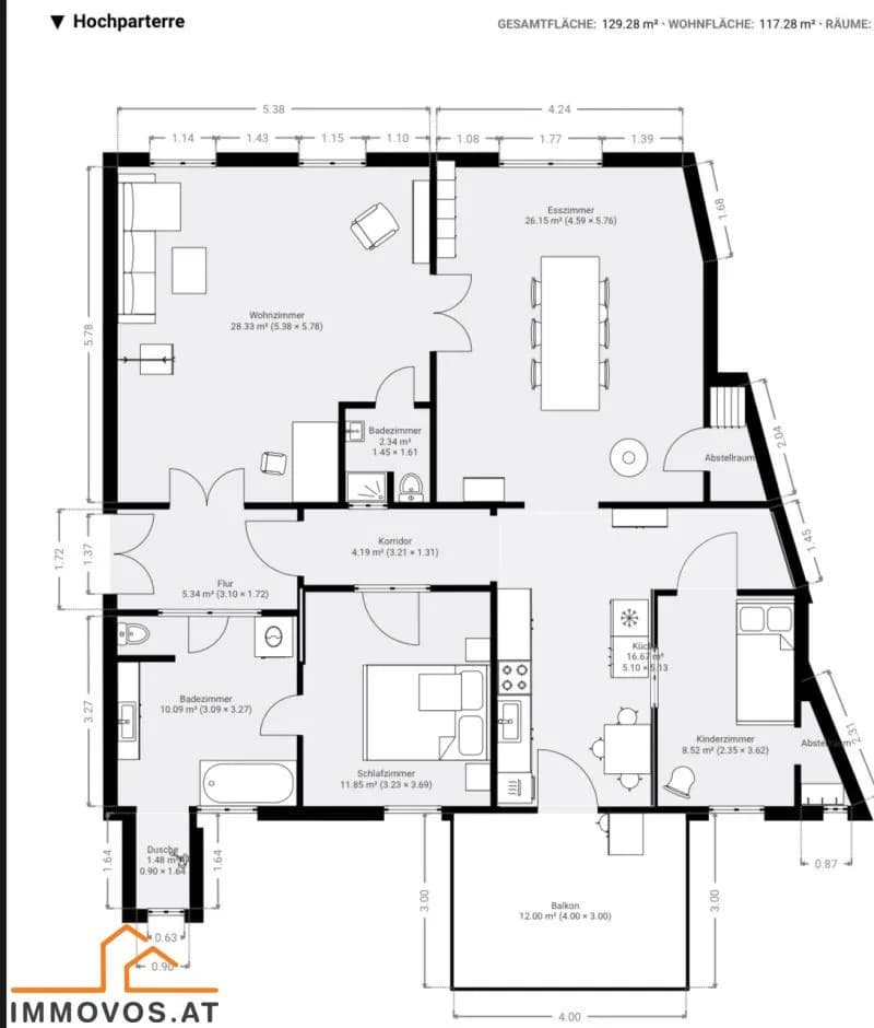 4-Zimmer-Wohnung kaufen in Korneuburg – 117 m², € 448.000 – Bild 13 von 14
