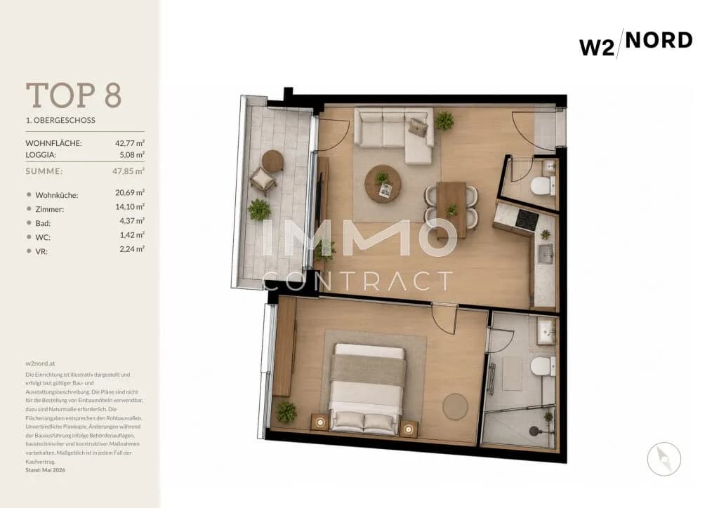 Immobilie kaufen in Wien – 42,77 m², € 251.351 – Bild 9 von 9
