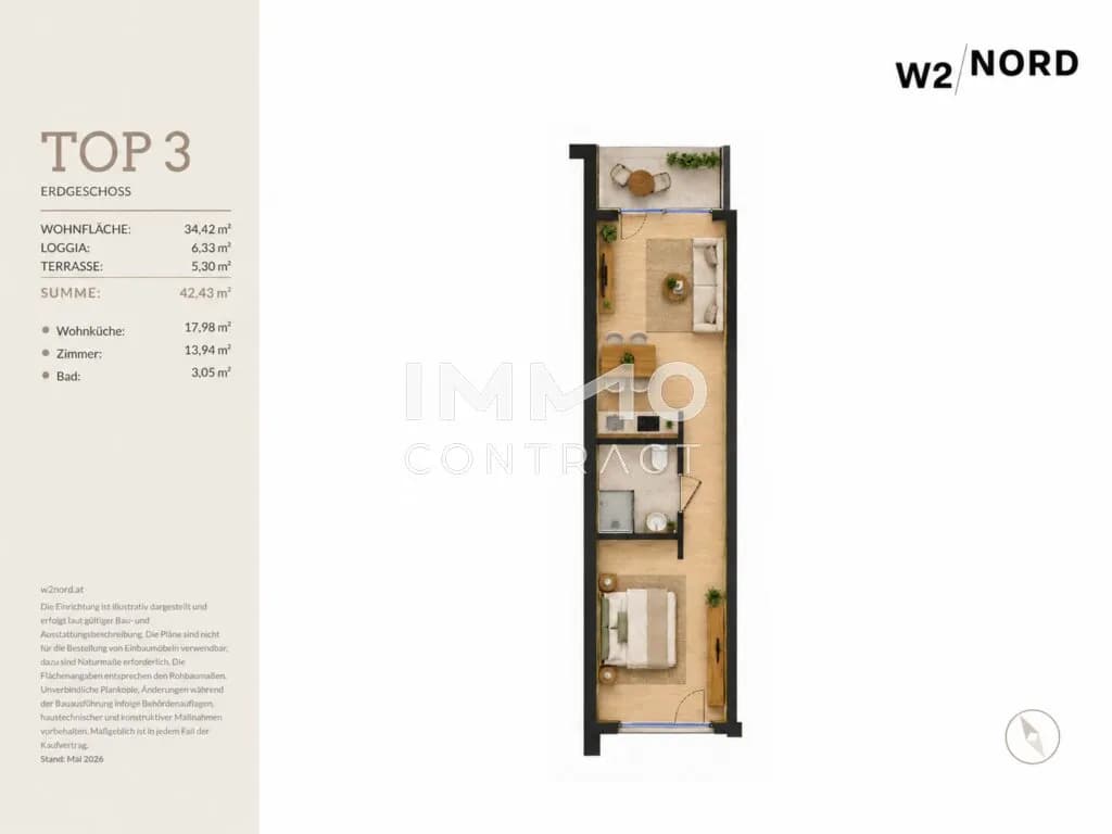 Immobilie kaufen in Wien – 34,42 m², € 224.324 – Bild 7 von 7