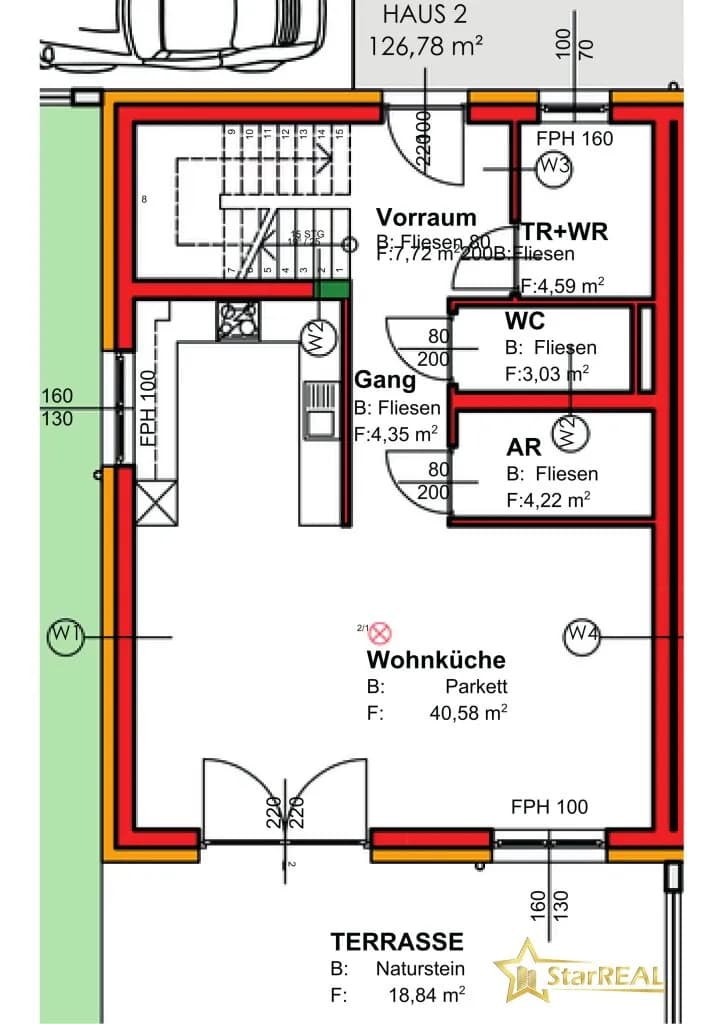 5-Zimmer-Haus kaufen in Baden – 126,78 m², € 695.000 – Bild 24 von 30