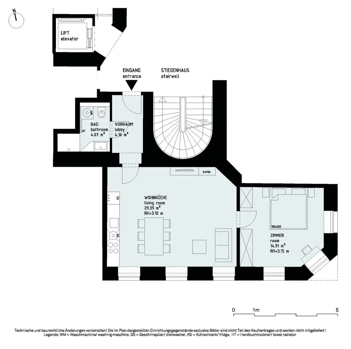 2-Zimmer-Wohnung kaufen in Wien – 52,53 m², € 275.000 – Bild 8 von 8
