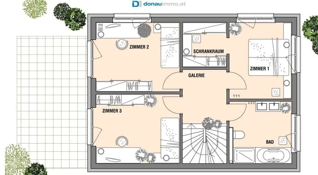 4-Zimmer-Haus kaufen in Baden – 124 m², € 379.000 – Bild 5 von 7