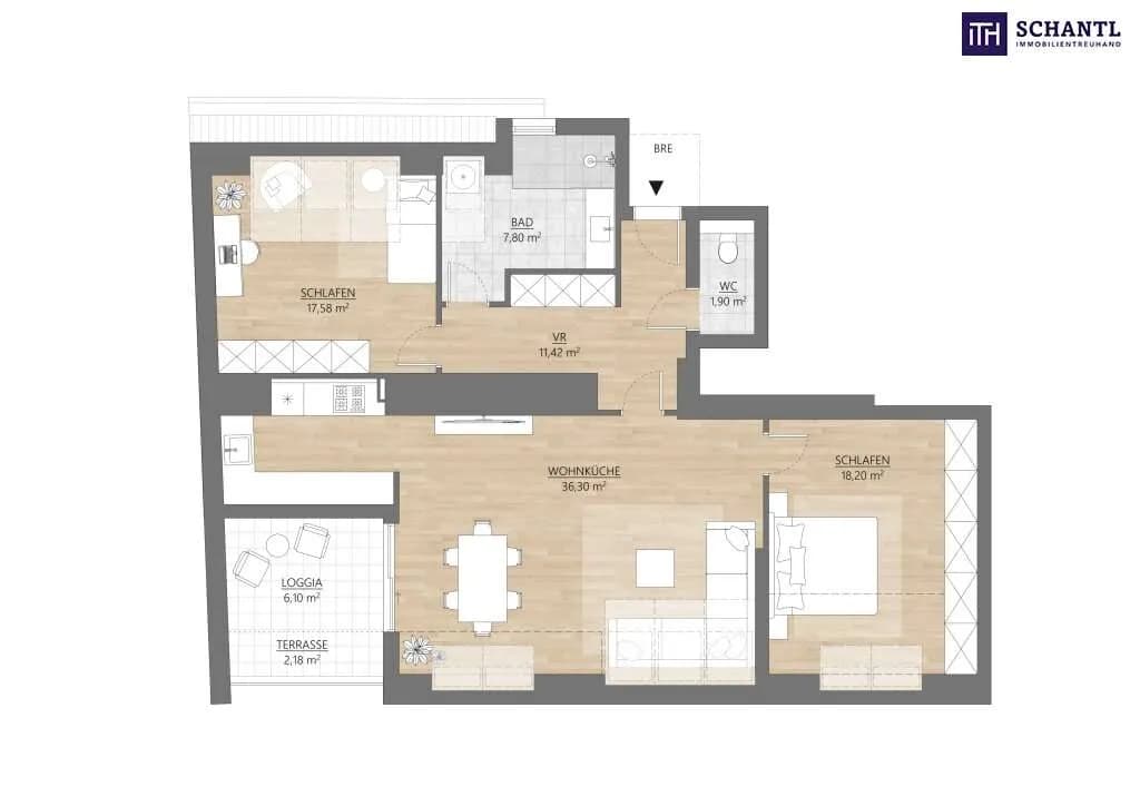 3-Zimmer-Wohnung kaufen in Wien – 93,2 m², € 1.090.000 – Bild 11 von 11
