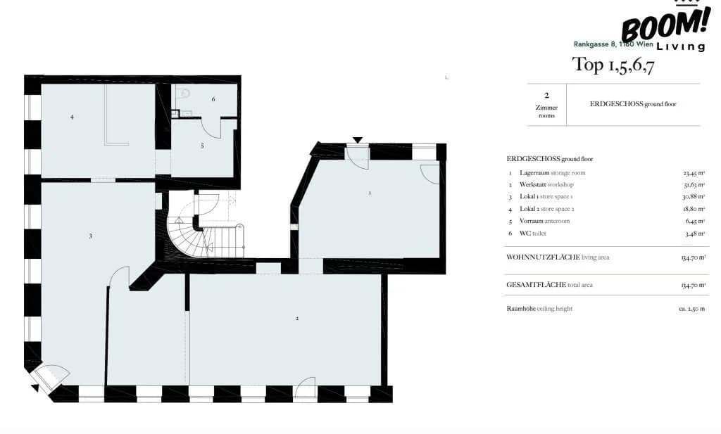 2-Zimmer-Gewerbeimmobilie kaufen in Wien – 134,7 m², € 215.000 – Bild 7 von 7
