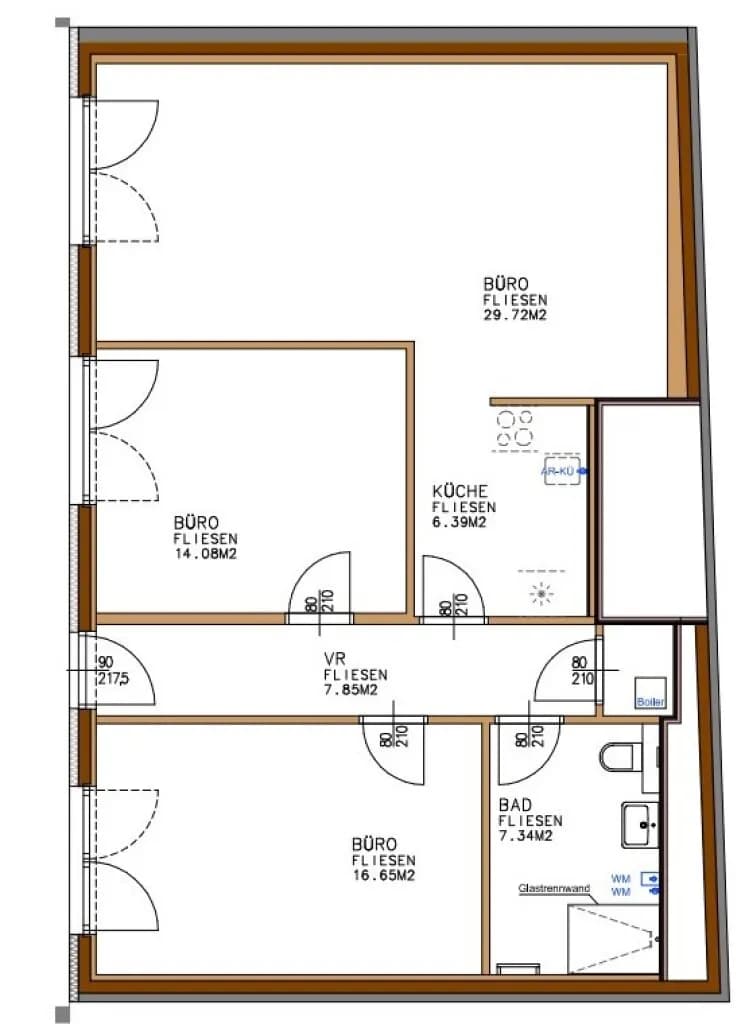 3-Zimmer-Gewerbeimmobilie mieten in Wien – 83,5 m², € 1.365 – Bild 11 von 11