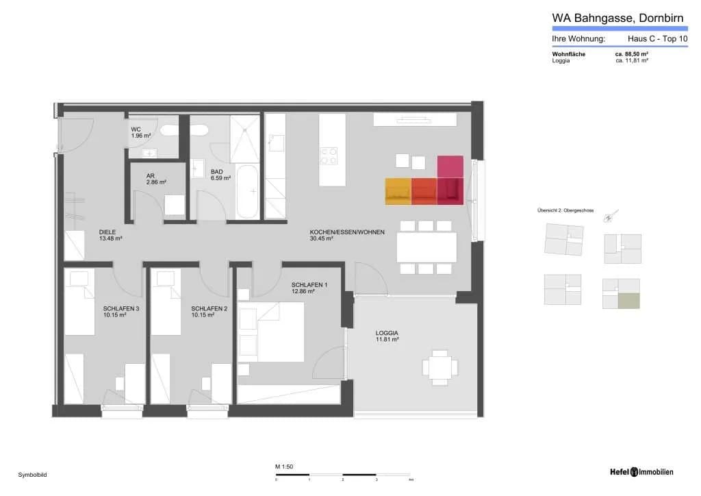 4-Zimmer-Wohnung kaufen in Dornbirn – 88,5 m², € 668.500 – Bild 20 von 21