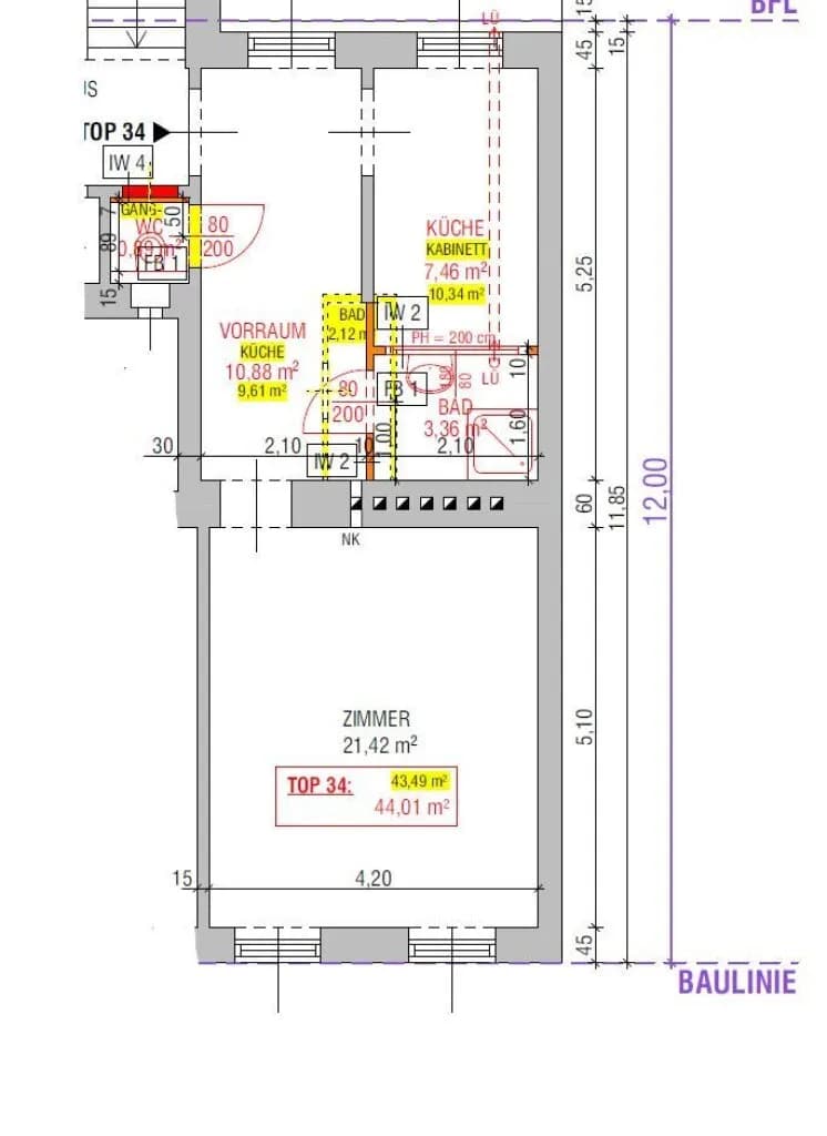 2-Zimmer-Wohnung kaufen in Wien – 44,5 m², € 189.000 – Bild 17 von 17