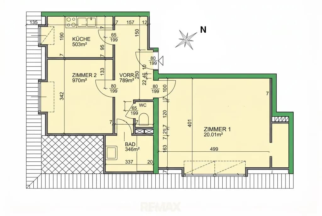 2-Zimmer-Wohnung kaufen in Wien – 49 m², € 189.000 – Bild 9 von 11