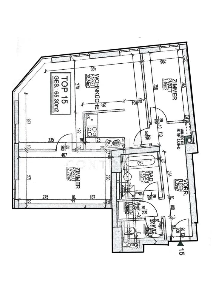 3-Zimmer-Wohnung mieten in Wien – 65,3 m², € 1.112 – Bild 12 von 12