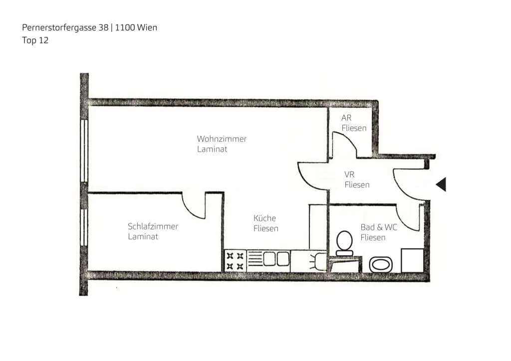 2-Zimmer-Wohnung kaufen in Wien – 41 m², € 185.000 – Bild 7 von 7