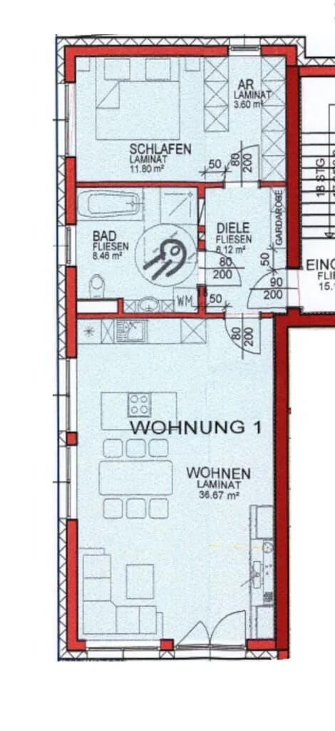 2-Zimmer-Wohnung mieten in Linz Land – 66,65 m², € 939 – Bild 12 von 12
