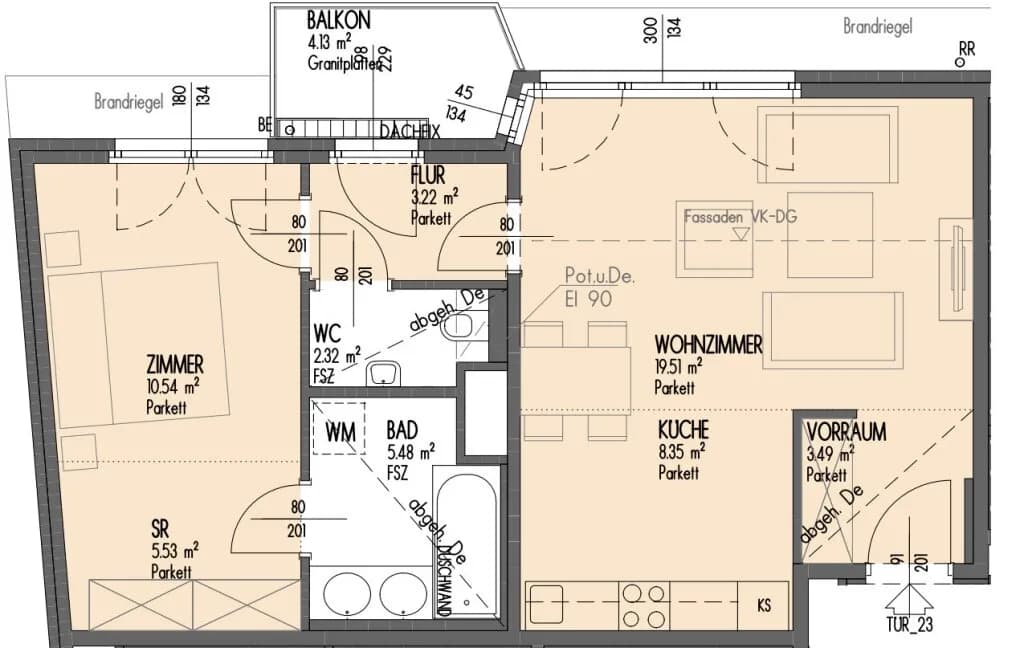 2-Zimmer-Wohnung mieten in Wien – 59 m², € 1.626 – Bild 33 von 35