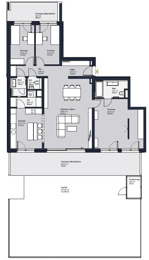 4-Zimmer-Wohnung kaufen in Mödling – 120,85 m², € 798.500 – Bild 9 von 11