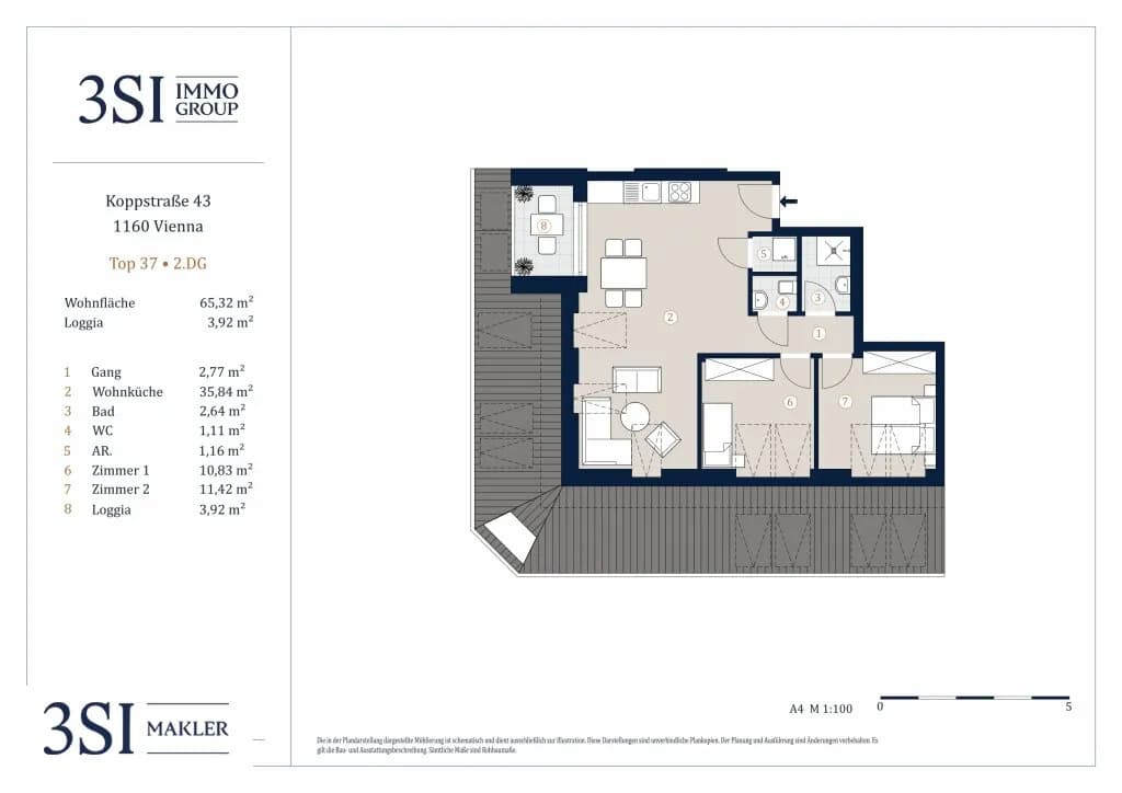 3-Zimmer-Wohnung kaufen in Wien – 65,32 m², € 491.000 – Bild 21 von 21