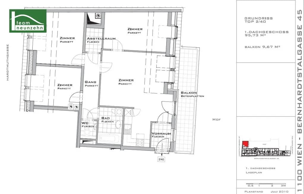 4-Zimmer-Wohnung mieten in Wien – 95,73 m², € 1.544 – Bild 7 von 7