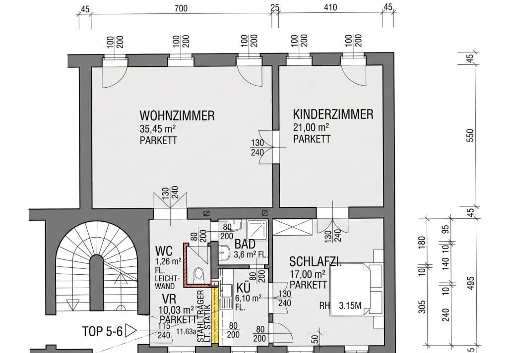 3-Zimmer-Wohnung kaufen in Wien – 93,44 m², € 364.000 – Bild 6 von 6