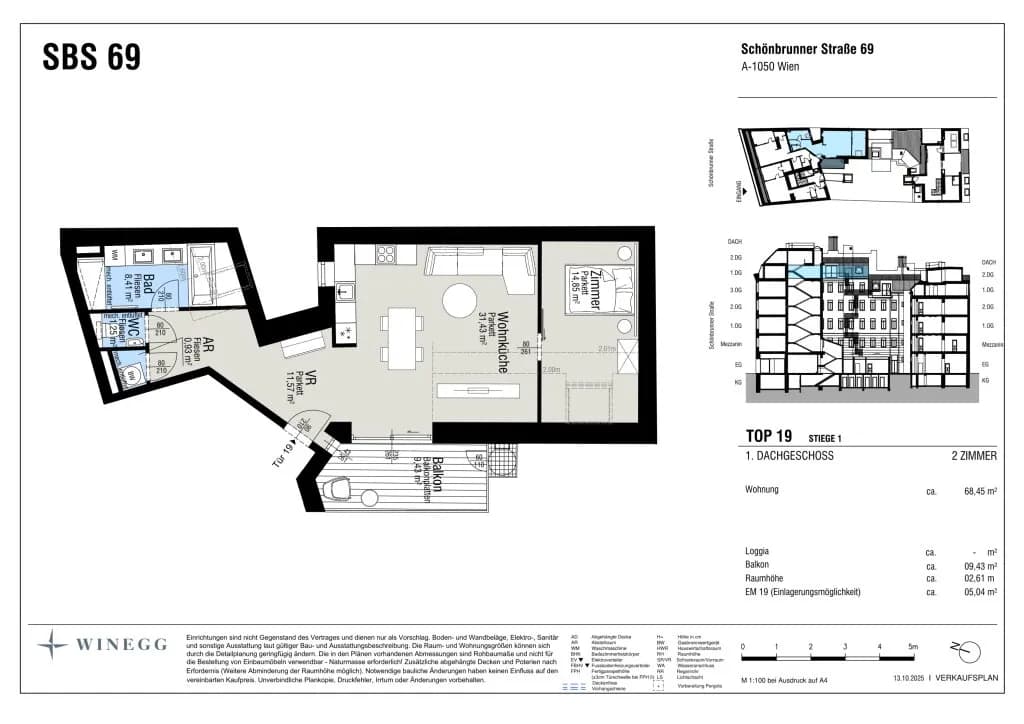 2-Zimmer-Wohnung kaufen in Wien – 68,45 m², € 798.000 – Bild 7 von 7