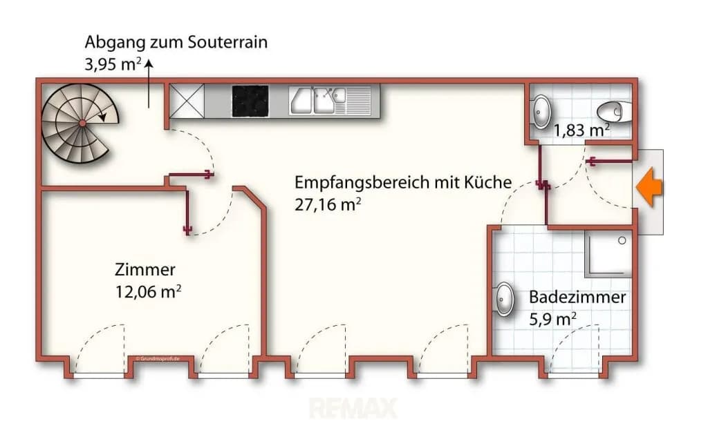 4-Zimmer-Gewerbeimmobilie mieten in Wien – 135 m², € 1.500 – Bild 8 von 11