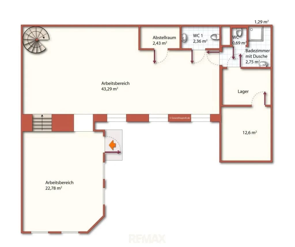 4-Zimmer-Gewerbeimmobilie mieten in Wien – 135 m², € 1.500 – Bild 9 von 11