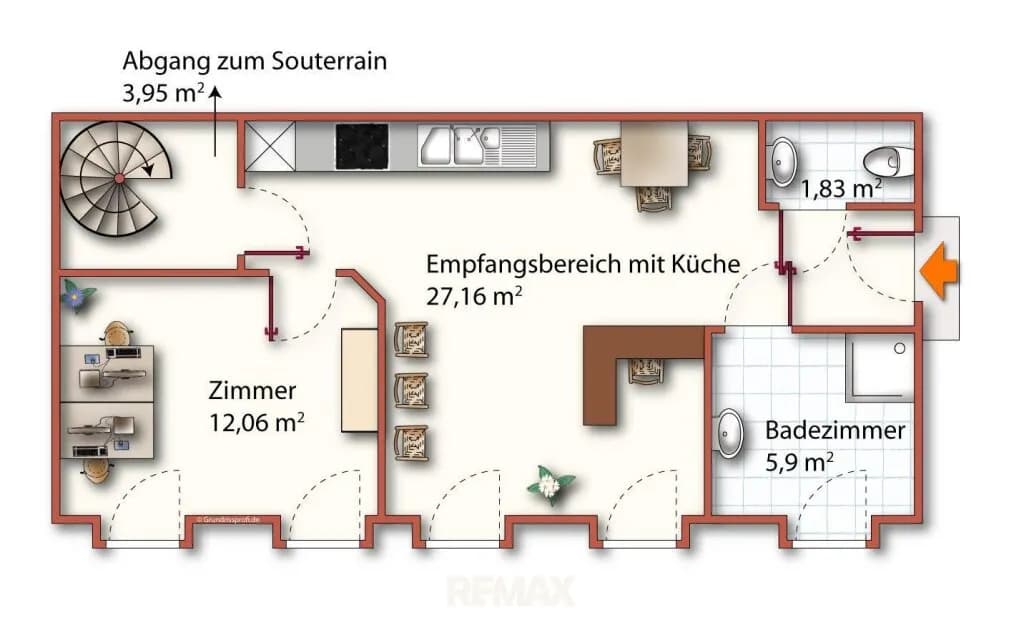 4-Zimmer-Gewerbeimmobilie mieten in Wien – 135 m², € 1.500 – Bild 10 von 11