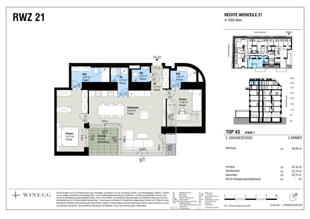 3-Zimmer-Wohnung kaufen in Wien – 80,95 m², € 1.190.000 – Bild 14 von 15