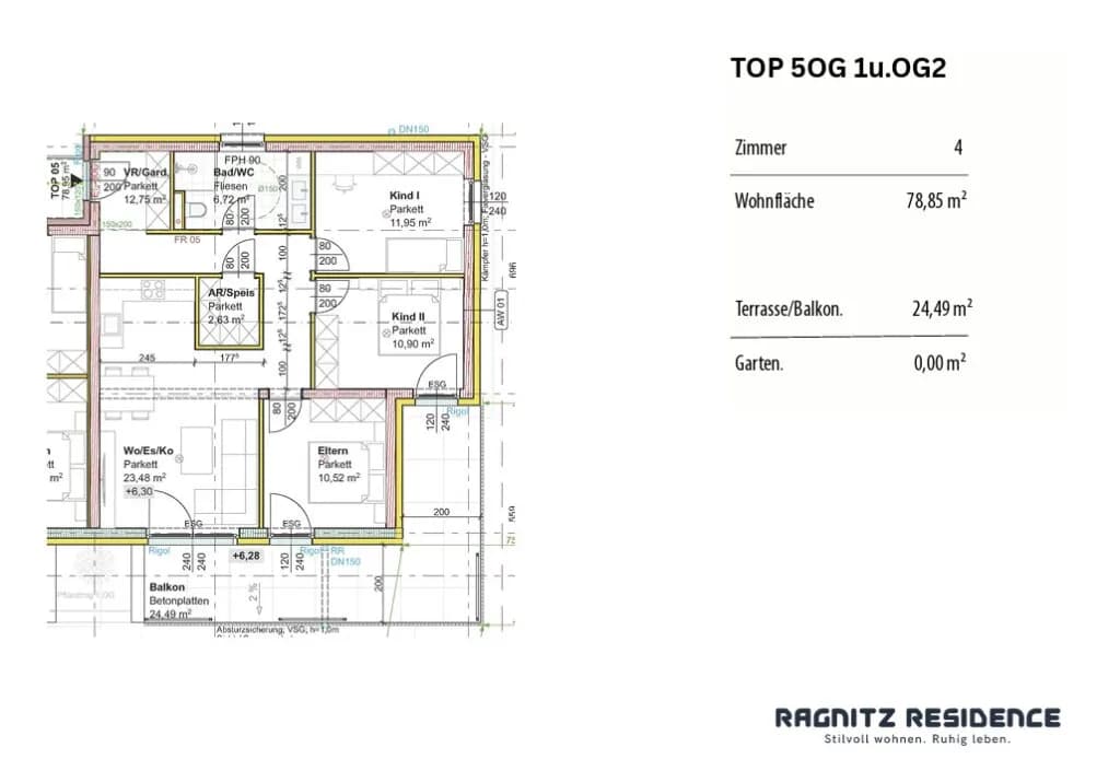 4-Zimmer-Wohnung kaufen in Leibnitz – 78 m², € 321.852 – Bild 5 von 5