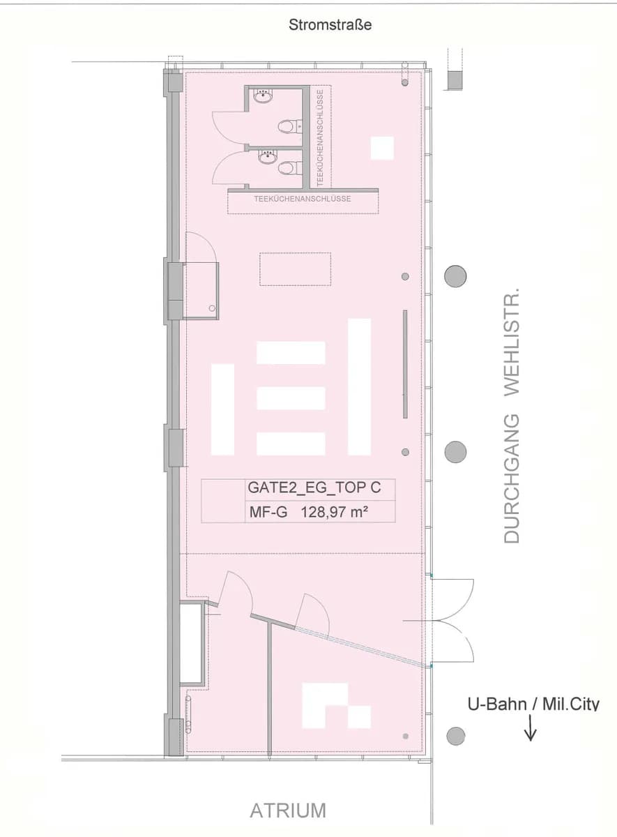 Gewerbeimmobilie mieten in Wien – 129 m², € 2.915 – Bild 6 von 6