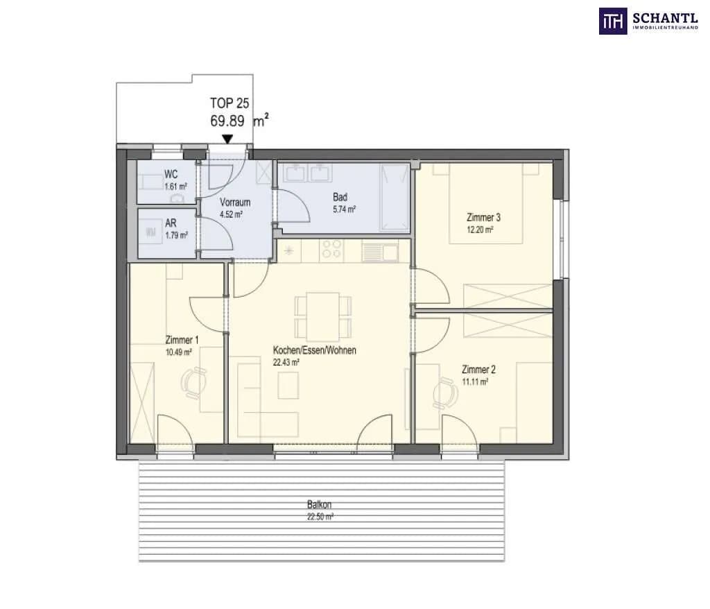 4-Zimmer-Wohnung kaufen in Voitsberg – 69,89 m², € 266.980 – Bild 16 von 16