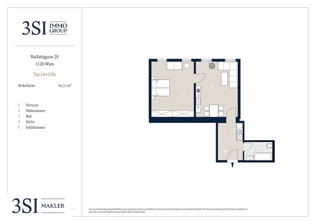 2-Zimmer-Wohnung kaufen in Wien – 50,25 m², € 235.000 – Bild 17 von 17