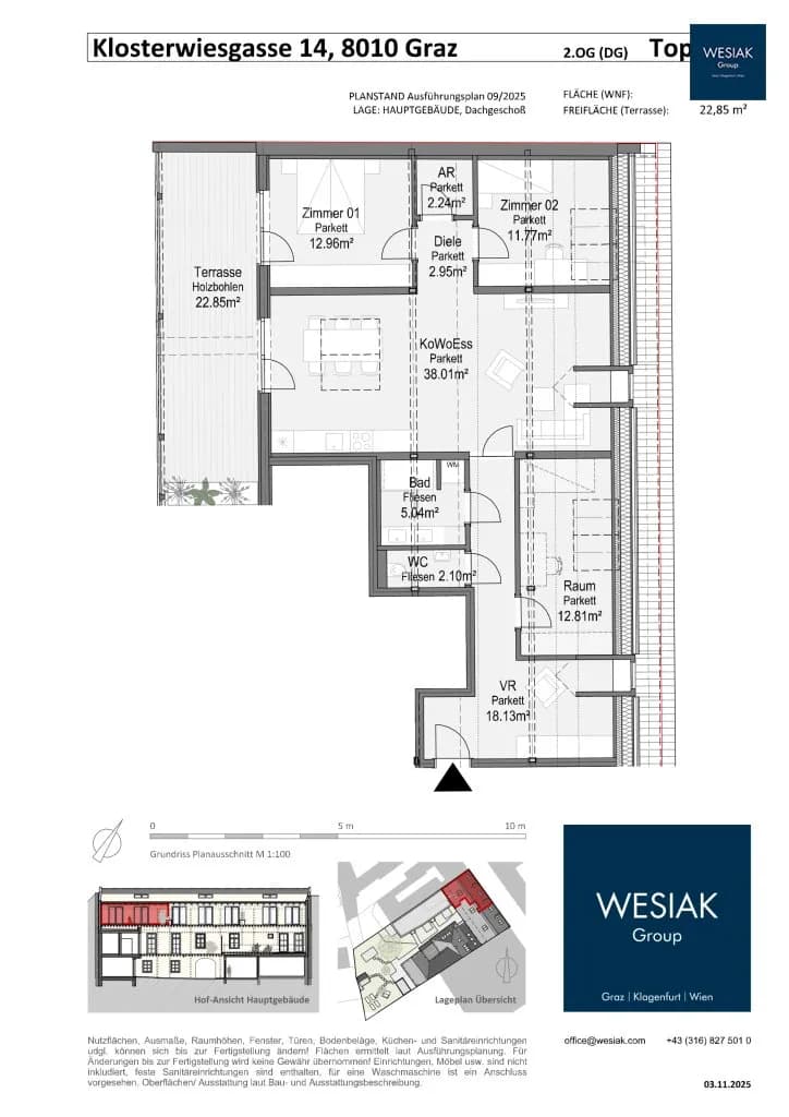 4-Zimmer-Wohnung mieten in Graz – 106 m², € 1.574 – Bild 9 von 9