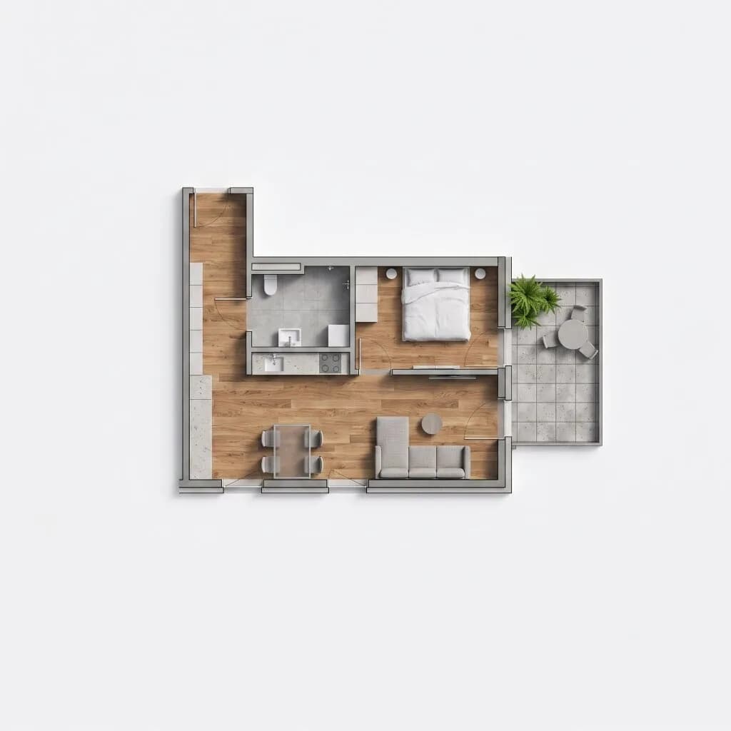 2-Zimmer-Wohnung kaufen in Innsbruck – 48,19 m², € 539.000 – Bild 7 von 8