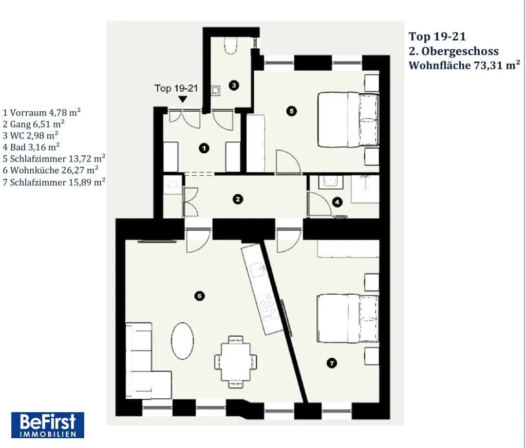 3-Zimmer-Wohnung kaufen in Wien – 73,31 m², € 389.000 – Bild 16 von 18
