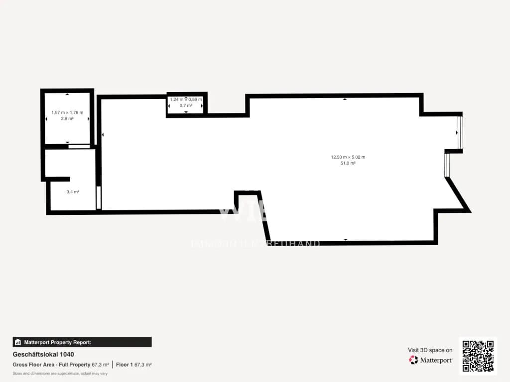 1-Zimmer-Gewerbeimmobilie mieten in Wien – 67 m², € 1.125 – Bild 5 von 5