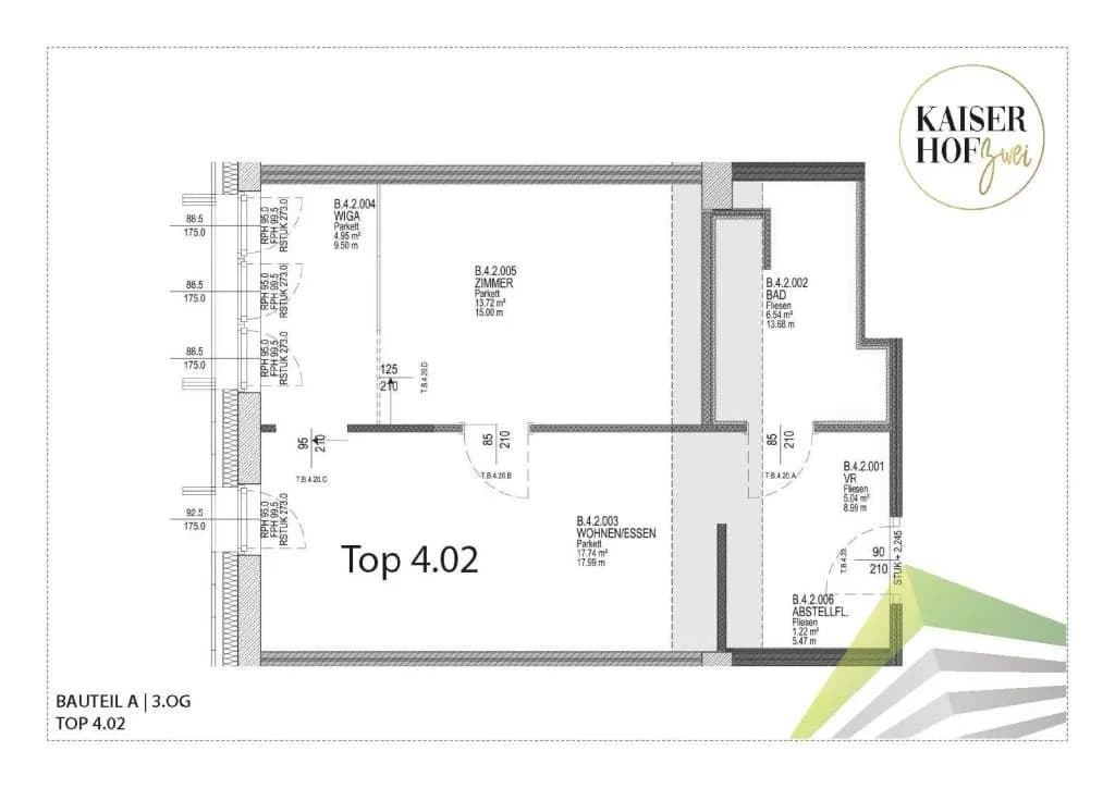 2-Zimmer-Wohnung mieten in Linz – 49,21 m², € 899 – Bild 7 von 7