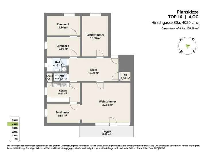 4-Zimmer-Wohnung kaufen in Linz – 109,25 m², € 399.000 – Bild 18 von 18